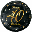 Godan Folienballon -Zahl 40- Happy Birthday Mix...