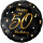 Godan Folienballon -Zahl 50- Happy Birthday Mix  ø46cm-1St