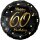 Godan Folienballon -Zahl 60- Happy Birthday Gold ø46cm-1St