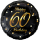 Godan Folienballon -Zahl 60- Happy Birthday Mix  ø46cm-1St