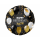 Godan Folienballon Happy Birthday To You Schwarz Gold Weiß  ø46cm-1St