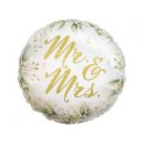 Luftballon Mr & Mrs Gold Folie ø46cm