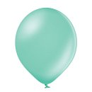 100 Luftballons Grün-Hellgrün Metallic ø27cm