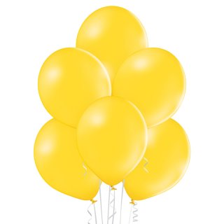 100 Luftballons Gelb-Dunkelgelb Pastel ø27cm
