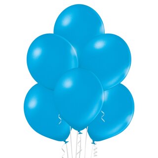 Belbal Premium Luftballon Blau Cyan ø27cm Metallic-50St