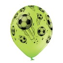 50 Luftballons Fußbälle Grün Weiß ø30cm