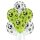 Belbal Premium Luftballon Fußbälle Grün Weiß  ø30cm-50St