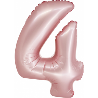 Godan Folienballon -Zahl 4- Rosa Folie 76 cm-1St