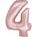 Godan Folienballon -Zahl 4- Rosa Folie 76 cm-1St