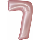 Godan Folienballon -Zahl 7- Rosa Folie 76 cm-1St