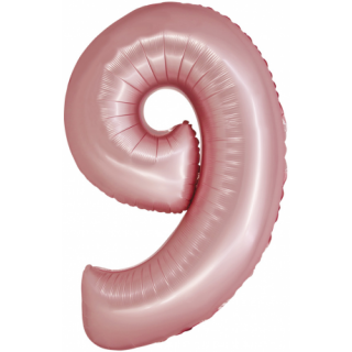 Godan Folienballon -Zahl 9- Rosa Folie 76 cm-1St