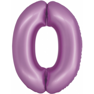 Godan Folienballon -Zahl 0- Violett-Hellviolett Folie 76 cm-1St