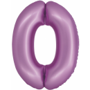 Godan Folienballon -Zahl 0- Violett-Hellviolett Folie 76...