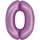 Godan Folienballon -Zahl 0- Violett-Hellviolett Folie 76 cm-1St