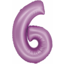 Godan Folienballon -Zahl 6- Violett-Hellviolett Folie 76...