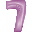 Godan Folienballon -Zahl 7- Violett-Hellviolett Folie 76...