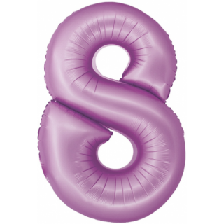 Godan Folienballon -Zahl 8- Violett-Hellviolett Folie 76 cm-1St