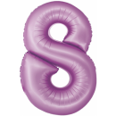 Godan Folienballon -Zahl 8- Violett-Hellviolett Folie 76...
