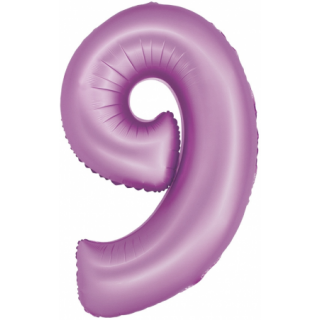Godan Folienballon -Zahl 9- Violett-Hellviolett Folie 76 cm-1St