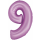Godan Folienballon -Zahl 9- Violett-Hellviolett Folie 76 cm-1St