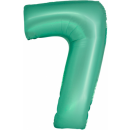 Godan Folienballon -Zahl 7- Grün Folie 76 cm-1St