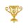 Partydeco Folienballon Pokal 1 Gold 61cm-1St