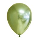 10 Luftballons Gr&uuml;n-Hellgr&uuml;n Spiegeleffekt...