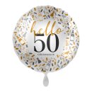 Luftballon -Zahl 50- hello Glückwunsch Mix Folie...