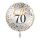 Luftballon -Zahl 70- hello Glückwunsch Mix Folie ø43cm