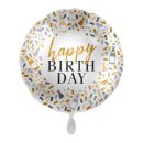 Luftballon happy Birthday feiern Folie ø43cm