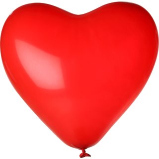 6 Herzballons Rot ø40cm