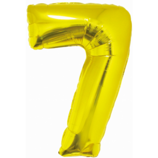 Godan Folienballon -Zahl 7- Gold Folie 76 cm-1St