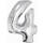 Godan Folienballon -Zahl 4- Silber Folie 76 cm-1St