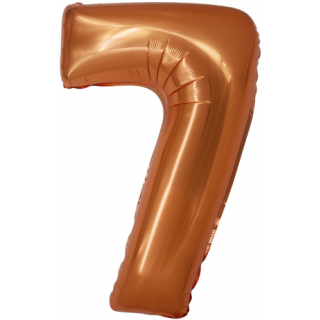 Godan Folienballon -Zahl 7- Kupfer Folie 76 cm-1St