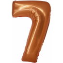 Godan Folienballon -Zahl 7- Kupfer Folie 76 cm-1St