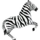 Luftballon Zebra Folie-Figur 107cm