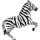 Flexmetal Folienballon Zebra 107cm-1St