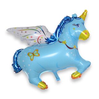 Grabo Folienballon Einhorn Blau 91cm-1St