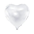 Herzballon Weiß Folie ø61cm