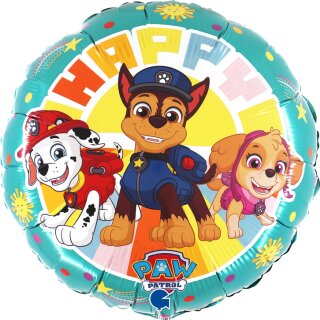 Grabo Folienballon Paw Patrol Happy Birthday  ø46cm-1St