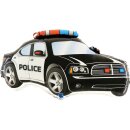 Grabo Folienballon Polizeiauto Police Schwarz 79cm...
