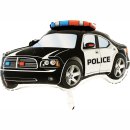 Luftballon Polizeiauto Police Schwarz Folie 78cm