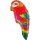 Grabo Folienballon Papagei 89cm unverpackt-1St