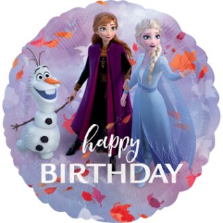 Luftballon Frozen 2 Elsa Happy Birthday Folie ø43cm