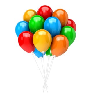 luftballonsDE Papier-Ballonstab 370mm x 6mm  mit Halter biologisch abbaubar-100St