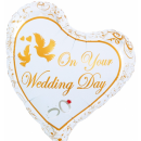 Godan Folienballon On Your Wedding Day  ø40cm-1St