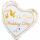 Godan Folienballon On Your Wedding Day  ø40cm-1St