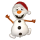 Flexmetal Folienballon Schneemann 90cm unverpackt-1St