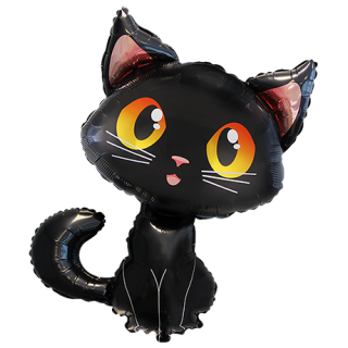 Flexmetal Folienballon Katze Schwarz 90cm-1St