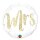 Qualatex Folienballon Mrs Weiß-Gold Glitzernd  ø46cm-1St